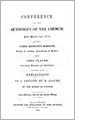 READ ONLINE: Conference of the Authority of the Church (1679) between James Benignus Bossuet and John Claude, Calvinist Minister
