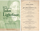 READ ONLINE: The Whole Works of the Late Rev. John Lightfoot, D. D. Master of Catharine Hall, Cambridge (1825 Edition, 13Volumes)