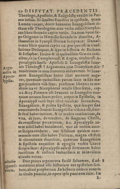 In sacram beati Ioannis Apostoli and Evangelistae Apocalypsin Commentarii by Francisci Riberae, Presbyteri Societatis Iesu, 1602 edition in Latin - read online free