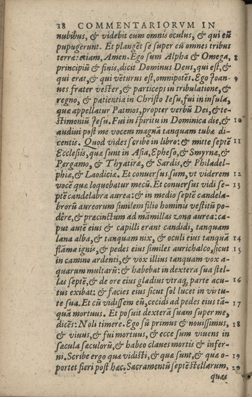 In sacram beati Ioannis Apostoli and Evangelistae Apocalypsin Commentarii by Francisci Riberae, Presbyteri Societatis Iesu, 1602 edition in Latin - read online free