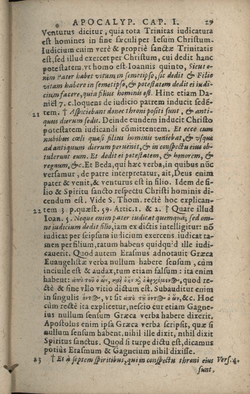 In sacram beati Ioannis Apostoli and Evangelistae Apocalypsin Commentarii by Francisci Riberae, Presbyteri Societatis Iesu, 1602 edition in Latin - read online free