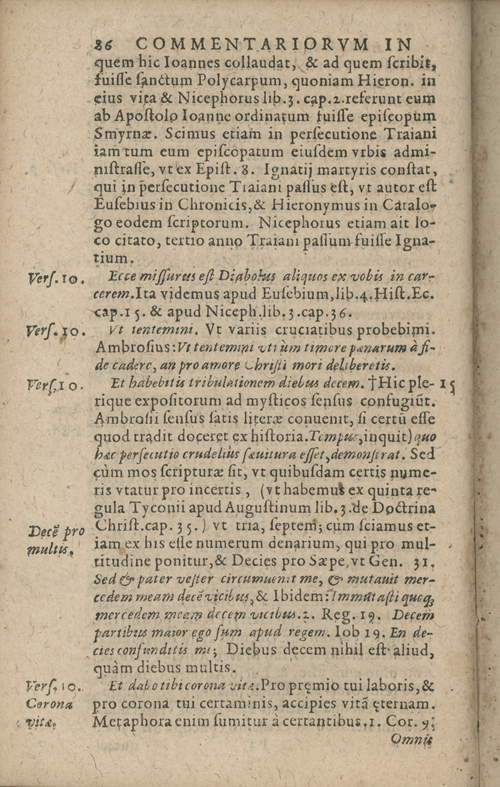 In sacram beati Ioannis Apostoli and Evangelistae Apocalypsin Commentarii by Francisci Riberae, Presbyteri Societatis Iesu, 1602 edition in Latin - read online free