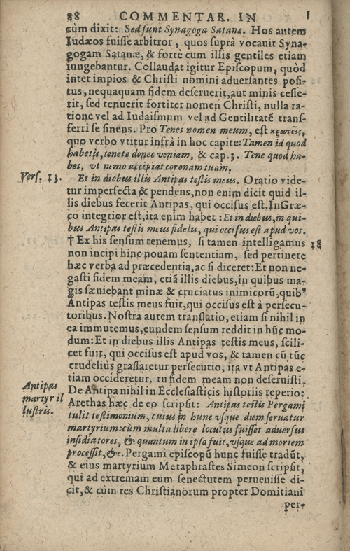 In sacram beati Ioannis Apostoli and Evangelistae Apocalypsin Commentarii by Francisci Riberae, Presbyteri Societatis Iesu, 1602 edition in Latin - read online free