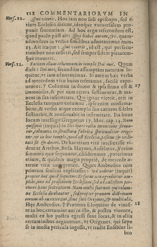 In sacram beati Ioannis Apostoli and Evangelistae Apocalypsin Commentarii by Francisci Riberae, Presbyteri Societatis Iesu, 1602 edition in Latin - read online free