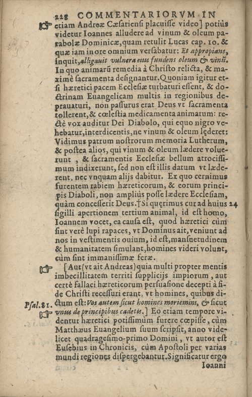 In sacram beati Ioannis Apostoli and Evangelistae Apocalypsin Commentarii by Francisci Riberae, Presbyteri Societatis Iesu, 1602 edition in Latin - read online free