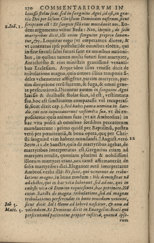 In sacram beati Ioannis Apostoli and Evangelistae Apocalypsin Commentarii by Francisci Riberae, Presbyteri Societatis Iesu, 1602 edition in Latin - read online free