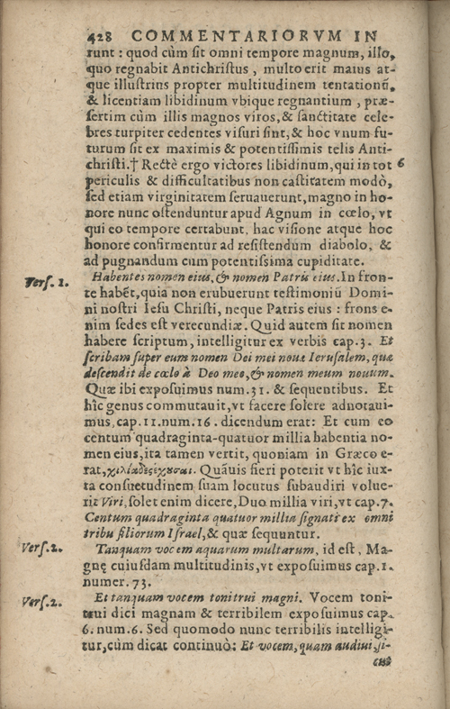 In sacram beati Ioannis Apostoli and Evangelistae Apocalypsin Commentarii by Francisci Riberae, Presbyteri Societatis Iesu, 1602 edition in Latin - read online free