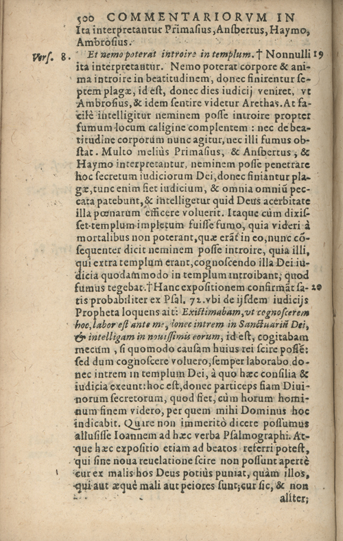 In sacram beati Ioannis Apostoli and Evangelistae Apocalypsin Commentarii by Francisci Riberae, Presbyteri Societatis Iesu, 1602 edition in Latin - read online free