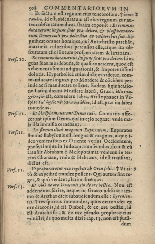 In sacram beati Ioannis Apostoli and Evangelistae Apocalypsin Commentarii by Francisci Riberae, Presbyteri Societatis Iesu, 1602 edition in Latin - read online free