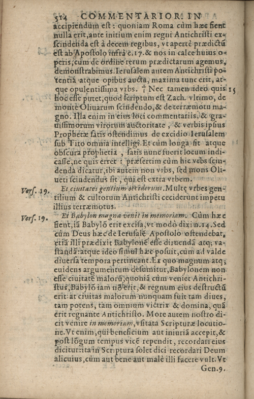 In sacram beati Ioannis Apostoli and Evangelistae Apocalypsin Commentarii by Francisci Riberae, Presbyteri Societatis Iesu, 1602 edition in Latin - read online free