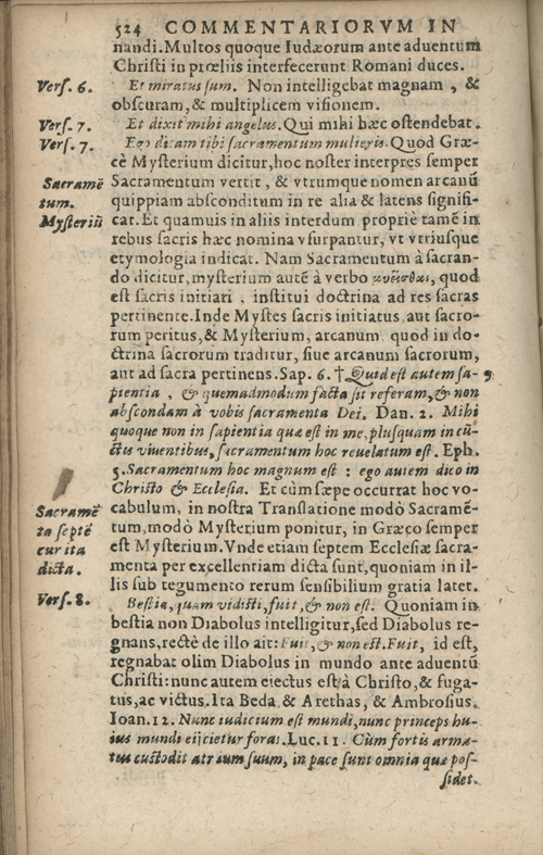 In sacram beati Ioannis Apostoli and Evangelistae Apocalypsin Commentarii by Francisci Riberae, Presbyteri Societatis Iesu, 1602 edition in Latin - read online free