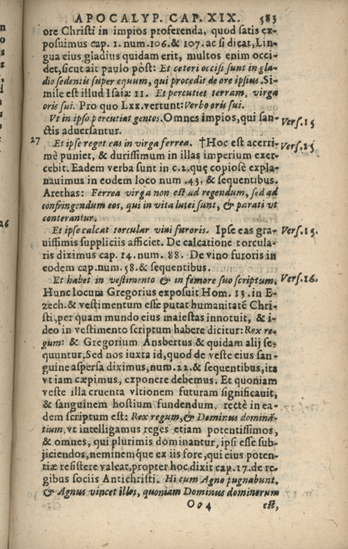 In sacram beati Ioannis Apostoli and Evangelistae Apocalypsin Commentarii by Francisci Riberae, Presbyteri Societatis Iesu, 1602 edition in Latin - read online free