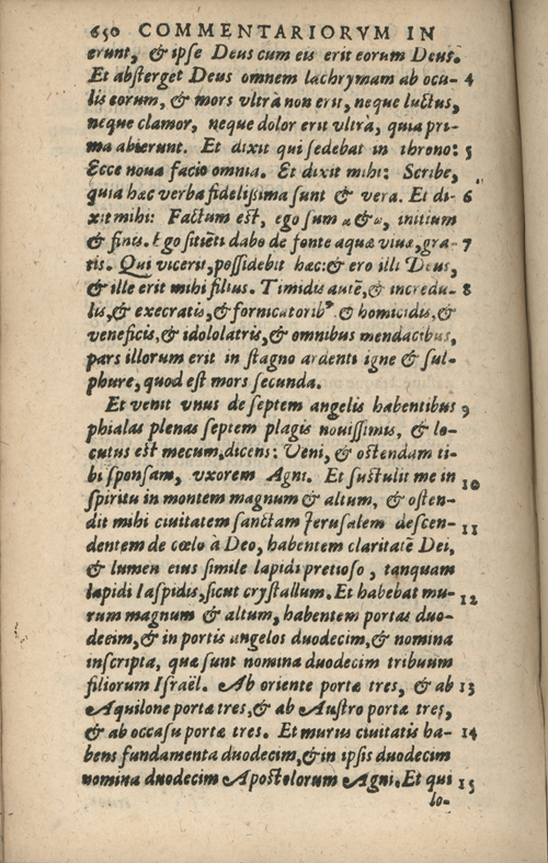 In sacram beati Ioannis Apostoli and Evangelistae Apocalypsin Commentarii by Francisci Riberae, Presbyteri Societatis Iesu, 1602 edition in Latin - read online free