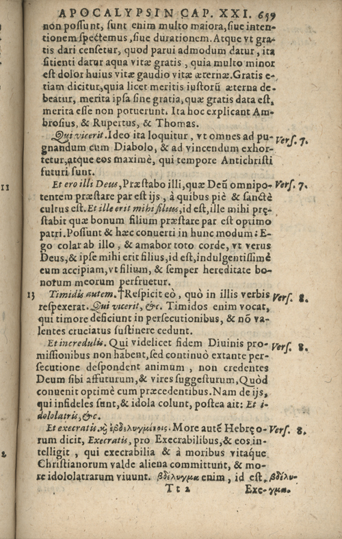 In sacram beati Ioannis Apostoli and Evangelistae Apocalypsin Commentarii by Francisci Riberae, Presbyteri Societatis Iesu, 1602 edition in Latin - read online free