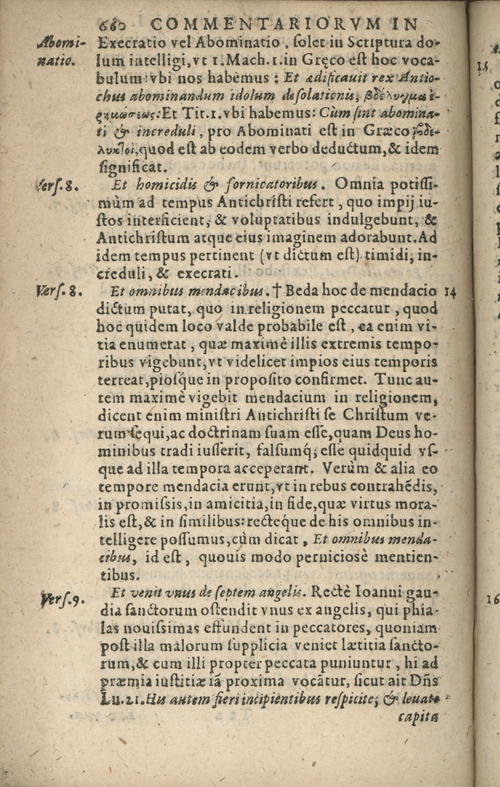 In sacram beati Ioannis Apostoli and Evangelistae Apocalypsin Commentarii by Francisci Riberae, Presbyteri Societatis Iesu, 1602 edition in Latin - read online free