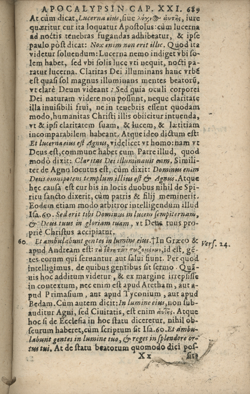In sacram beati Ioannis Apostoli and Evangelistae Apocalypsin Commentarii by Francisci Riberae, Presbyteri Societatis Iesu, 1602 edition in Latin - read online free