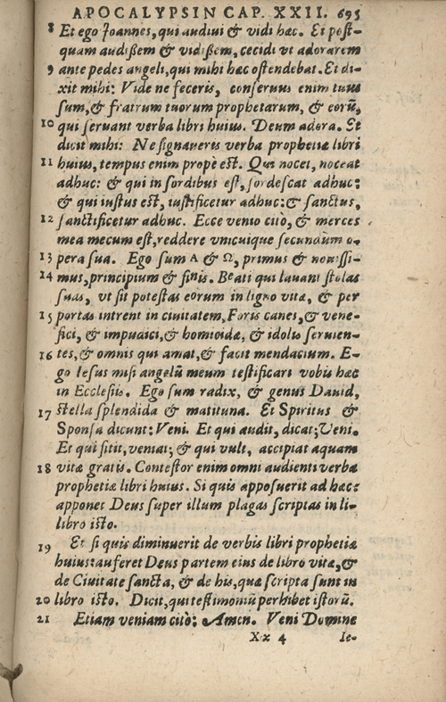 In sacram beati Ioannis Apostoli and Evangelistae Apocalypsin Commentarii by Francisci Riberae, Presbyteri Societatis Iesu, 1602 edition in Latin - read online free