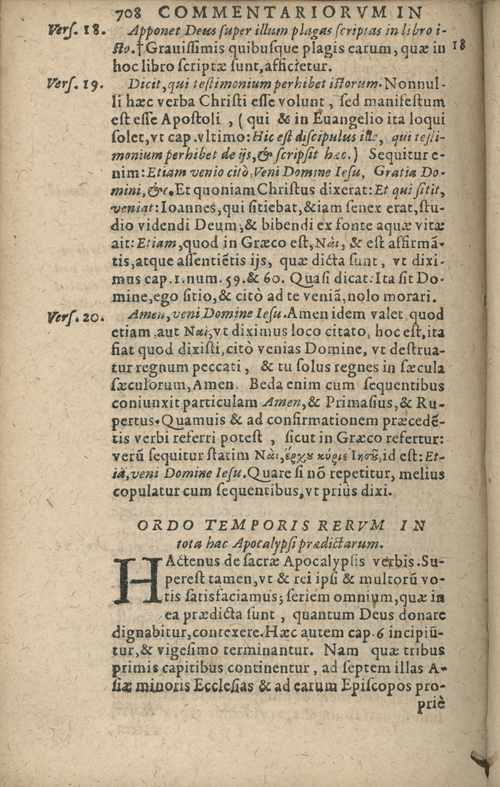 In sacram beati Ioannis Apostoli and Evangelistae Apocalypsin Commentarii by Francisci Riberae, Presbyteri Societatis Iesu, 1602 edition in Latin - read online free