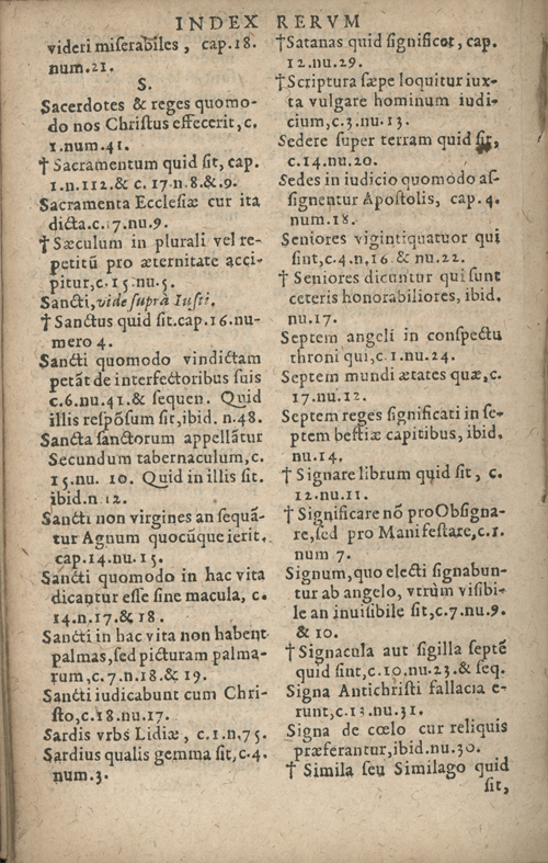 In sacram beati Ioannis Apostoli and Evangelistae Apocalypsin Commentarii by Francisci Riberae, Presbyteri Societatis Iesu, 1602 edition in Latin - read online free