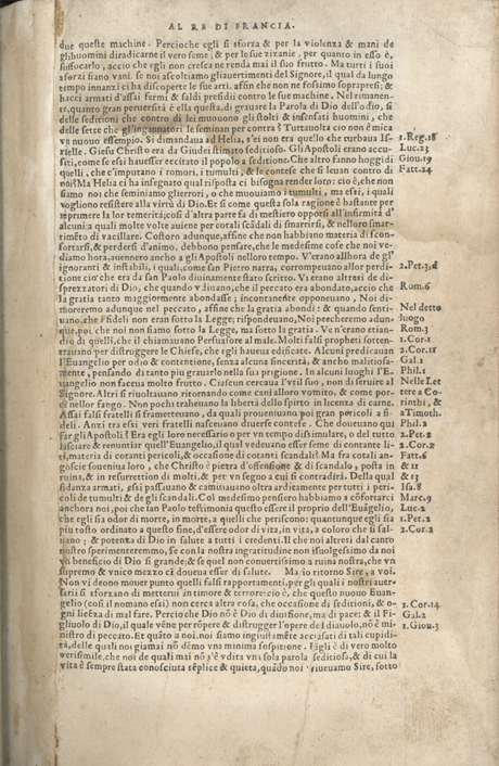 Institutione della Religion Christiana di Giovanni Calvino, edizione 1557 in Italiano tradotta per Giulio Cesare Paschali