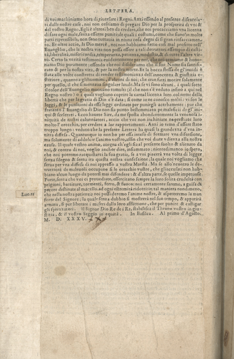 Institutione della Religion Christiana di Giovanni Calvino, edizione 1557 in Italiano tradotta per Giulio Cesare Paschali