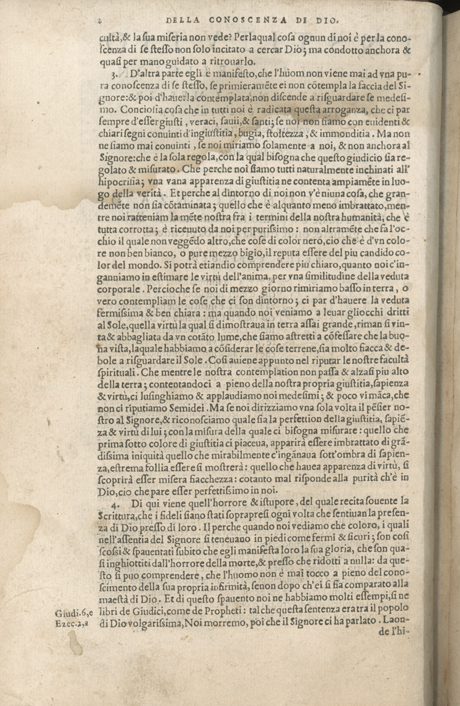 Institutione della Religion Christiana di Giovanni Calvino, edizione 1557 in Italiano tradotta per Giulio Cesare Paschali