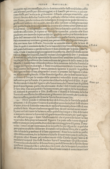 Institutione della Religion Christiana di Giovanni Calvino, edizione 1557 in Italiano tradotta per Giulio Cesare Paschali