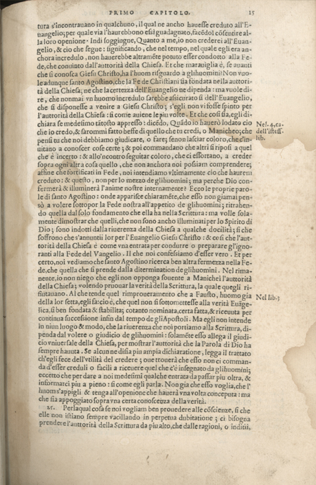 Institutione della Religion Christiana di Giovanni Calvino, edizione 1557 in Italiano tradotta per Giulio Cesare Paschali