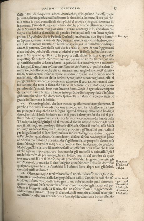 Institutione della Religion Christiana di Giovanni Calvino, edizione 1557 in Italiano tradotta per Giulio Cesare Paschali