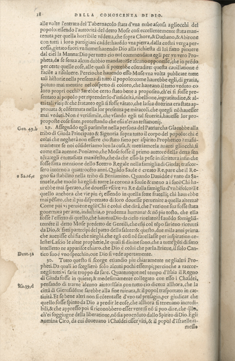 Institutione della Religion Christiana di Giovanni Calvino, edizione 1557 in Italiano tradotta per Giulio Cesare Paschali