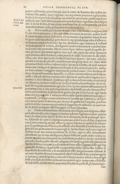 Institutione della Religion Christiana di Giovanni Calvino, edizione 1557 in Italiano tradotta per Giulio Cesare Paschali