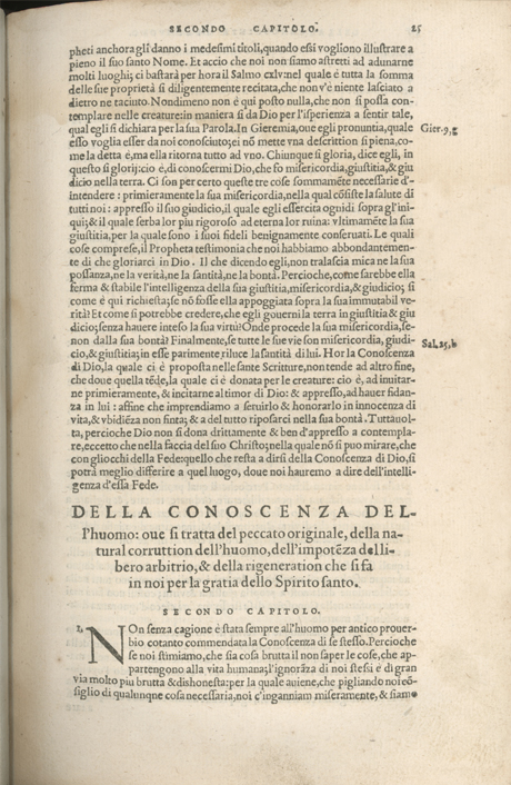 Institutione della Religion Christiana di Giovanni Calvino, edizione 1557 in Italiano tradotta per Giulio Cesare Paschali