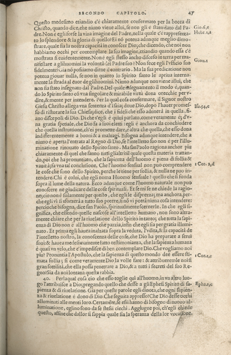 Institutione della Religion Christiana di Giovanni Calvino, edizione 1557 in Italiano tradotta per Giulio Cesare Paschali