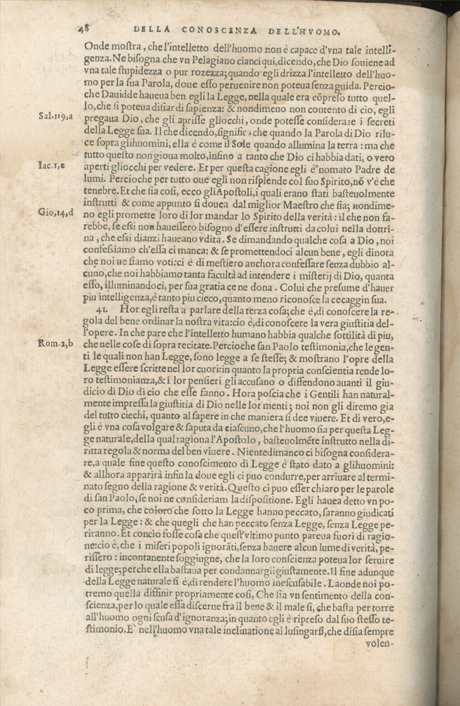 Institutione della Religion Christiana di Giovanni Calvino, edizione 1557 in Italiano tradotta per Giulio Cesare Paschali