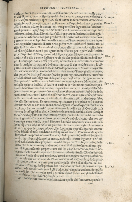 Institutione della Religion Christiana di Giovanni Calvino, edizione 1557 in Italiano tradotta per Giulio Cesare Paschali