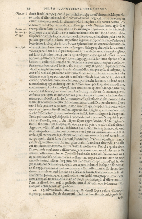 Institutione della Religion Christiana di Giovanni Calvino, edizione 1557 in Italiano tradotta per Giulio Cesare Paschali