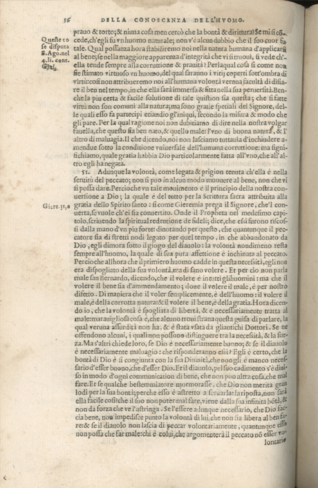Institutione della Religion Christiana di Giovanni Calvino, edizione 1557 in Italiano tradotta per Giulio Cesare Paschali