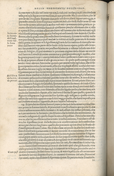 Institutione della Religion Christiana di Giovanni Calvino, edizione 1557 in Italiano tradotta per Giulio Cesare Paschali