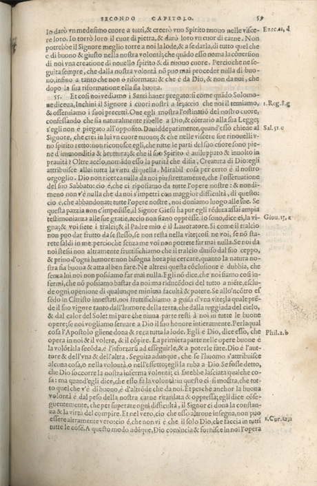 Institutione della Religion Christiana di Giovanni Calvino, edizione 1557 in Italiano tradotta per Giulio Cesare Paschali