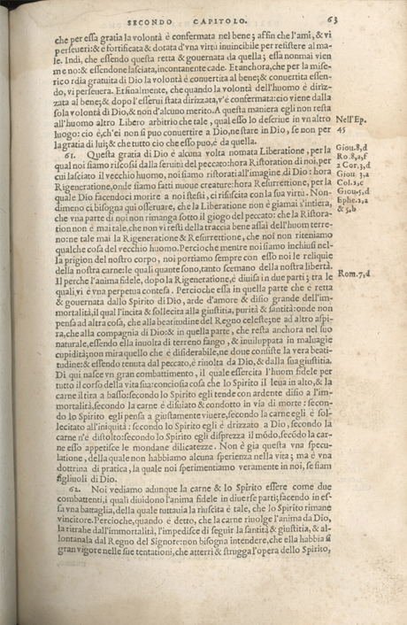 Institutione della Religion Christiana di Giovanni Calvino, edizione 1557 in Italiano tradotta per Giulio Cesare Paschali