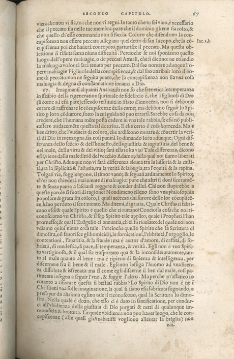 Institutione della Religion Christiana di Giovanni Calvino, edizione 1557 in Italiano tradotta per Giulio Cesare Paschali