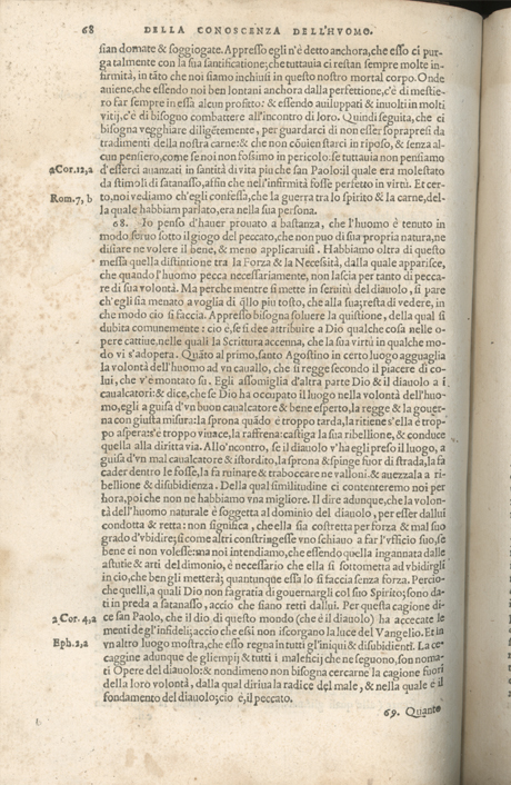 Institutione della Religion Christiana di Giovanni Calvino, edizione 1557 in Italiano tradotta per Giulio Cesare Paschali