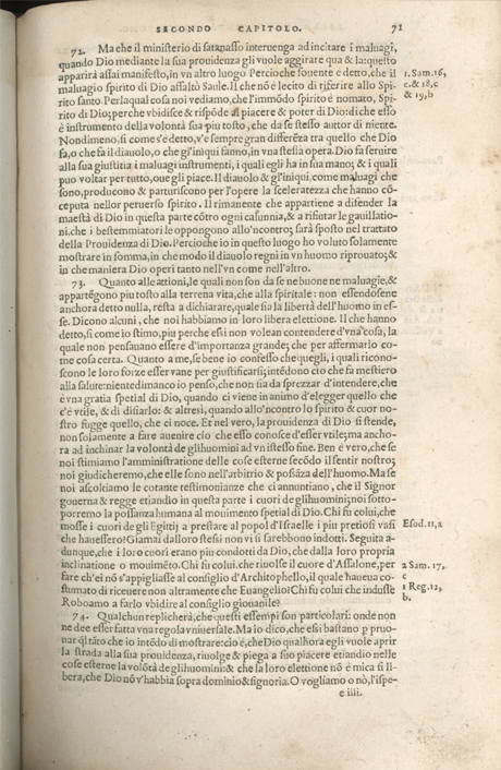 Institutione della Religion Christiana di Giovanni Calvino, edizione 1557 in Italiano tradotta per Giulio Cesare Paschali