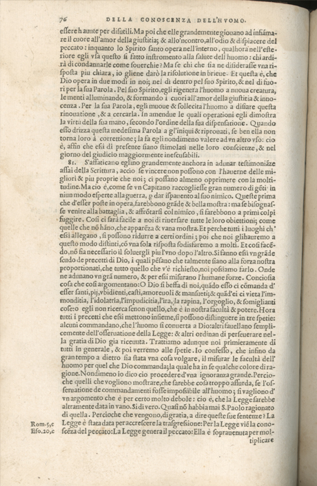 Institutione della Religion Christiana di Giovanni Calvino, edizione 1557 in Italiano tradotta per Giulio Cesare Paschali