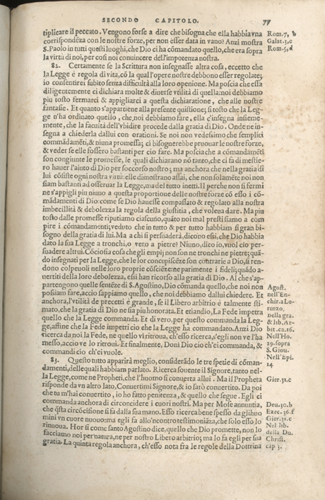 Institutione della Religion Christiana di Giovanni Calvino, edizione 1557 in Italiano tradotta per Giulio Cesare Paschali