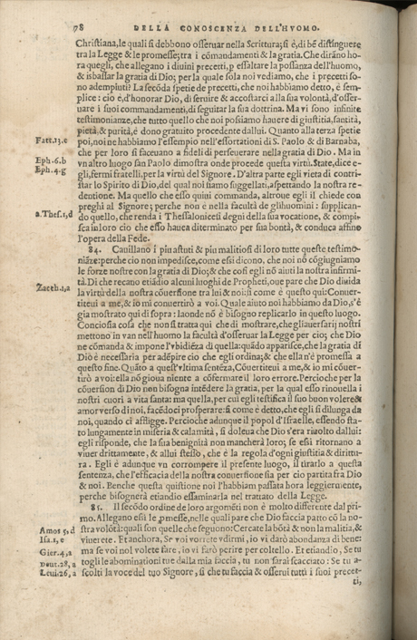 Institutione della Religion Christiana di Giovanni Calvino, edizione 1557 in Italiano tradotta per Giulio Cesare Paschali