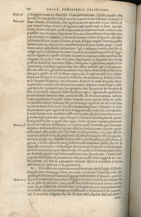 Institutione della Religion Christiana di Giovanni Calvino, edizione 1557 in Italiano tradotta per Giulio Cesare Paschali