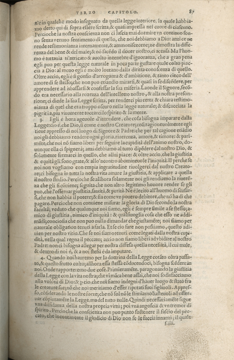 Institutione della Religion Christiana di Giovanni Calvino, edizione 1557 in Italiano tradotta per Giulio Cesare Paschali