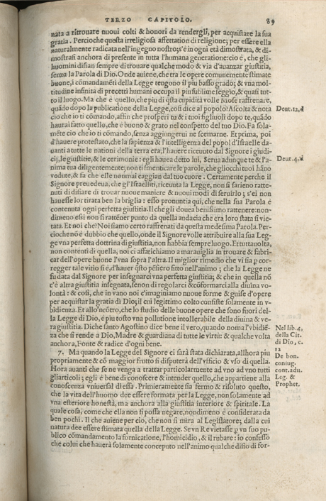 Institutione della Religion Christiana di Giovanni Calvino, edizione 1557 in Italiano tradotta per Giulio Cesare Paschali