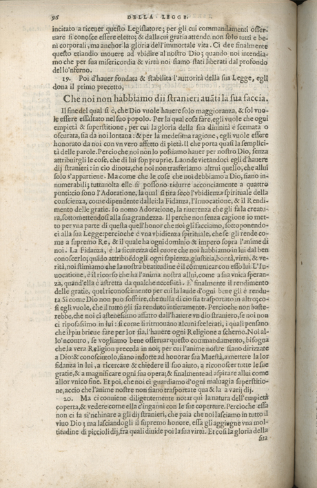 Institutione della Religion Christiana di Giovanni Calvino, edizione 1557 in Italiano tradotta per Giulio Cesare Paschali
